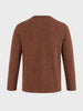 Men's Brown Regular Fit Solid Casual T-Shirt