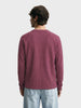 Men's Purple Regular Fit Solid Casual T-Shirt