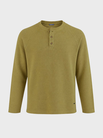 Men's Green Regular Fit Solid Casual T-Shirt