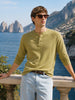 Men's Green Regular Fit Solid Casual T-Shirt