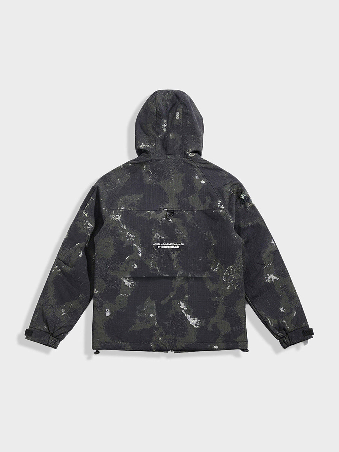 Men's Green Regular Fit Printed Casual Winter Jacket