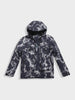 Men's Black Regular Fit Printed Casual Jacket