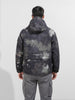 Men's Green Regular Fit Printed Casual Jacket