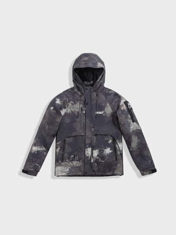 Men's Green Regular Fit Printed Casual Jacket
