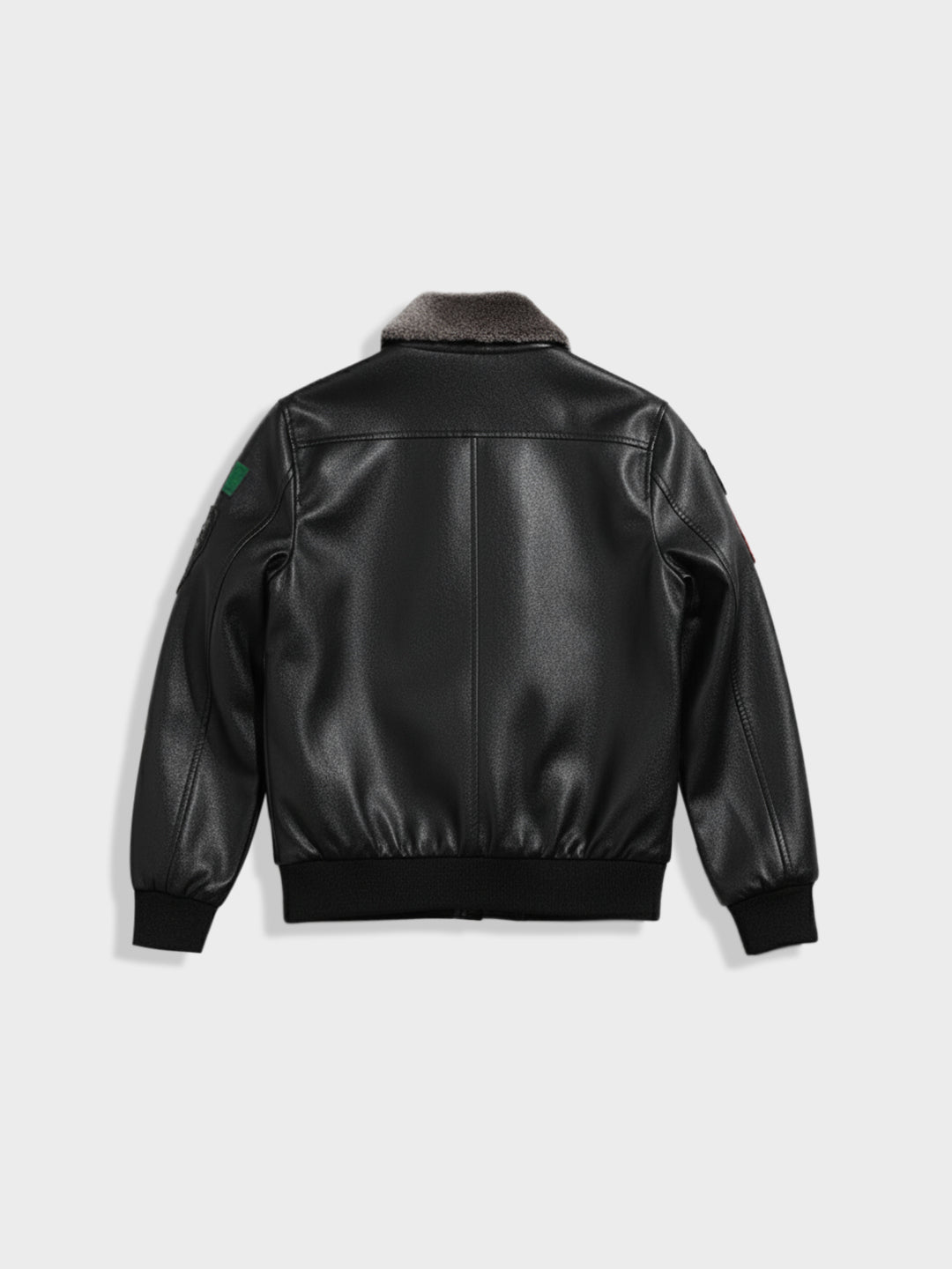 Men's Black Regular Fit Embroided Casual Jacket