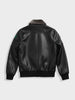 Men's Black Regular Fit Embroided Casual Bomber Jacket