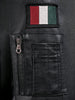 Men's Black Regular Fit Embroided Casual Jacket