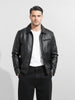 Men's Black Relaxed Fit  Casual Jacket