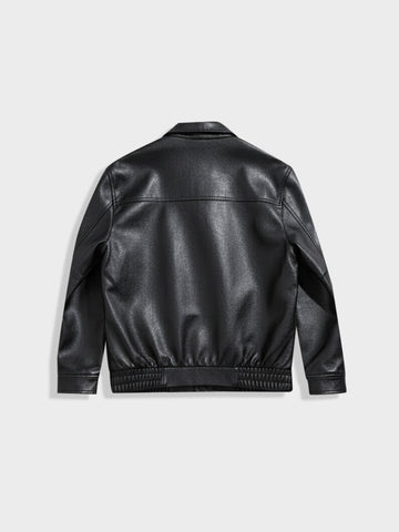 Men's Black Relaxed Fit  Casual Jacket
