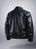 Men's Black Relaxed Fit Solid Casual Bomber Jacket
