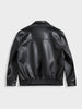 Men's Black Relaxed Fit Solid Casual Bomber Jacket