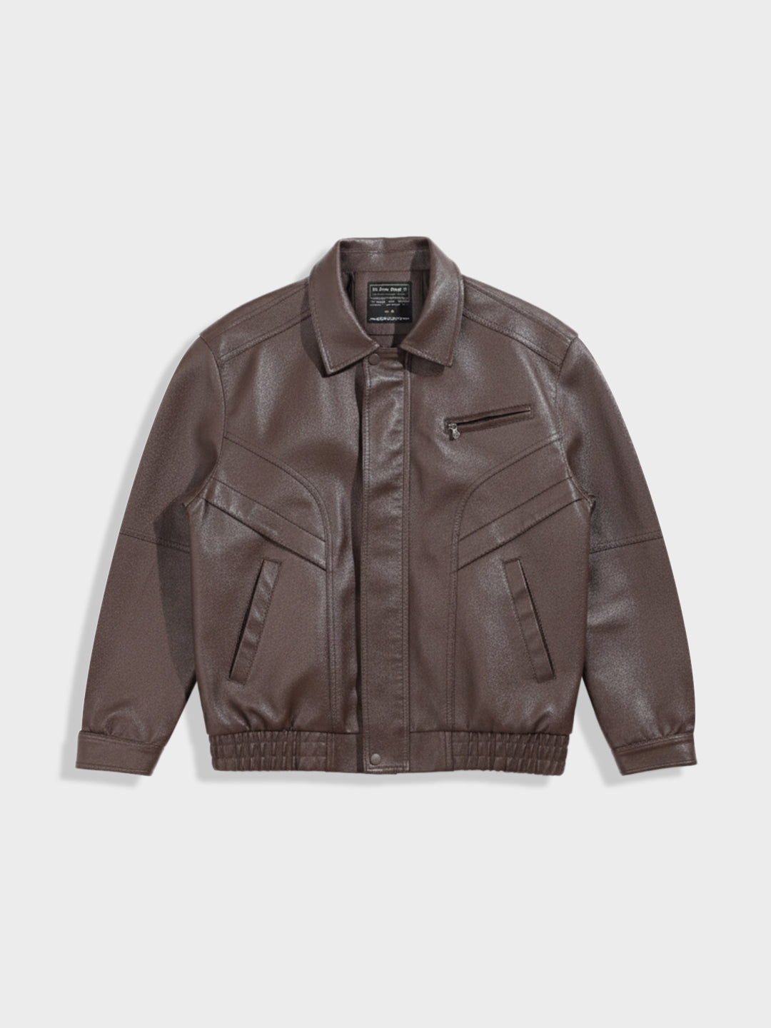 Men's Brown Relaxed Fit  Casual Jacket