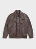 Men's Brown Relaxed Fit Solid Casual Bomber Jacket
