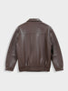 Men's Brown Relaxed Fit Solid Casual Bomber Jacket