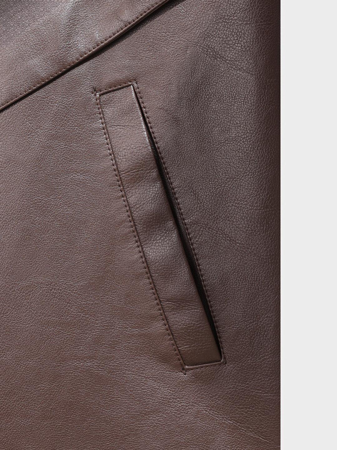 Men's Brown Relaxed Fit  Casual Jacket