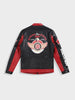 Men's Red Slim Fit Embroided Casual Jacket