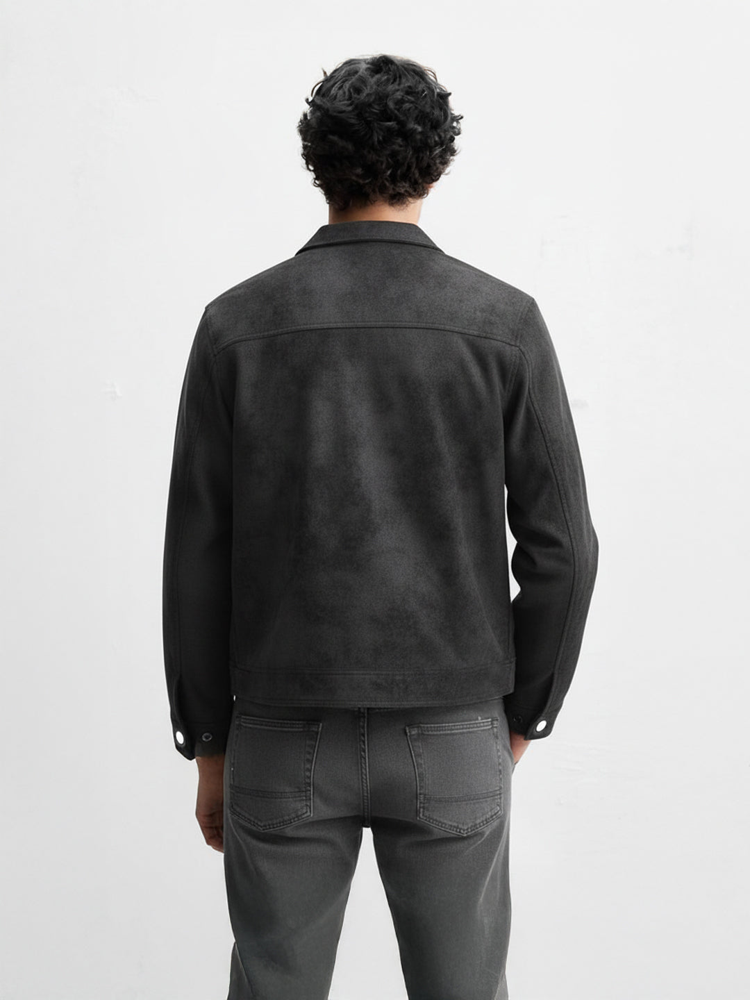 Men's Black Slim Fit  Casual Jacket