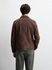 Men's Brown Slim Fit Solid Casual Trucker Jacket