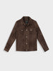 Men's Brown Slim Fit  Casual Jacket