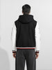 Men's Black Regular Fit Embroided Casual Jacket