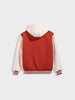 Men's Red Regular Fit Embroided Casual Jacket