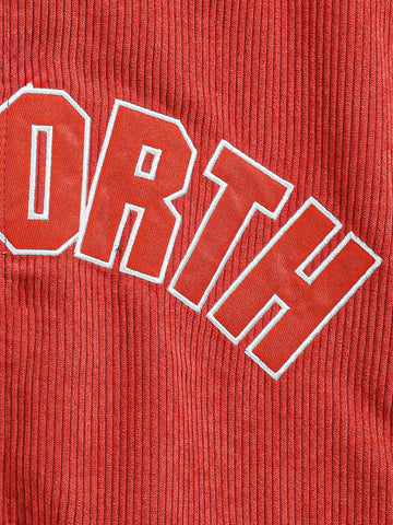 Men's Red Regular Fit Embroided Casual Jacket