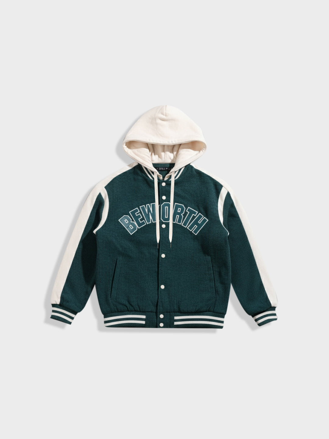Men's Green Regular Fit Embroided Casual Jacket