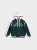 Men's Green Regular Fit Embroided Casual Jacket