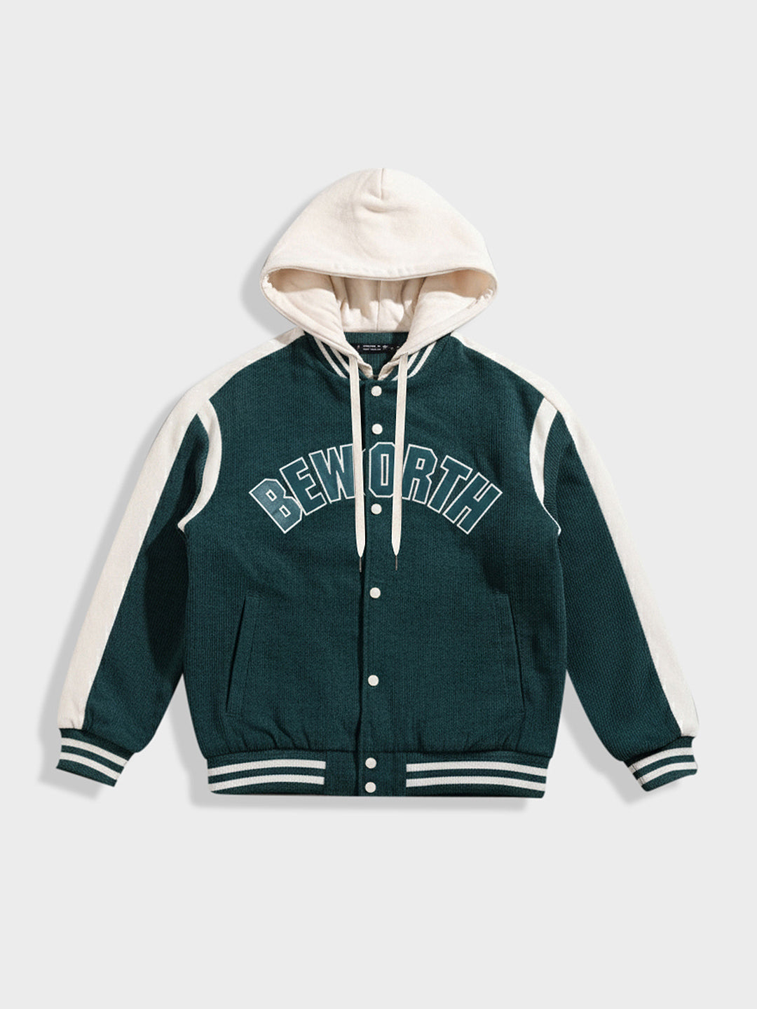 Men's Green Regular Fit Embroided Casual Jacket