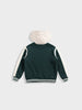 Men's Green Regular Fit Embroided Casual Jacket