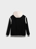 Men's Black Regular Fit Embroided Casual Jacket