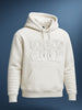 Men's Cream Oversized Fit Embroided Casual Sweatshirt