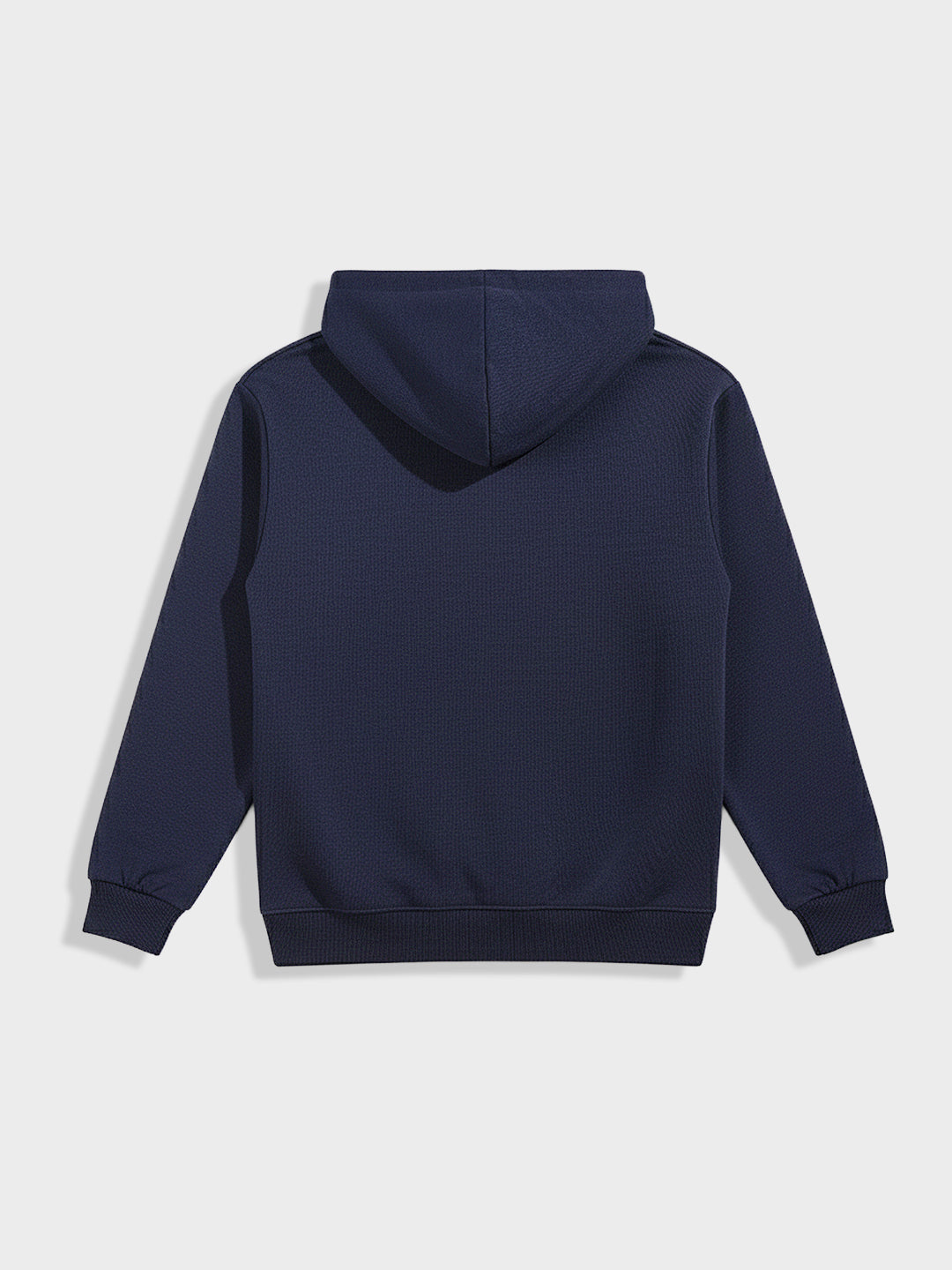 Men's Blue Oversized Fit Embroided Casual Sweatshirt