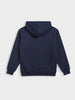 Men's Blue Oversized Fit Embroided Casual Sweatshirt