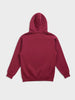 Men's Maroon Oversized Fit Embroided Casual Sweatshirt