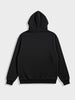 Men's Black Oversized Fit Embroided Casual Sweatshirt
