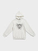 Men's Cream Oversized Fit Embrodered Casual Sweatshirt