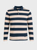 Men's Teal Slim Fit Striped Casual T-Shirt