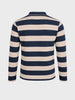 Men's Teal Slim Fit Striped Casual T-Shirt