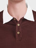 Men's Brown Regular Fit Striped Casual T-Shirt