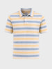 Men's Yellow Slim Fit Striped Casual T-Shirt