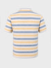 Men's Yellow Slim Fit Striped Casual T-Shirt