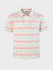 Men's Pink Slim Fit Striped Casual T-Shirt