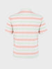 Men's Pink Slim Fit Striped Casual T-Shirt