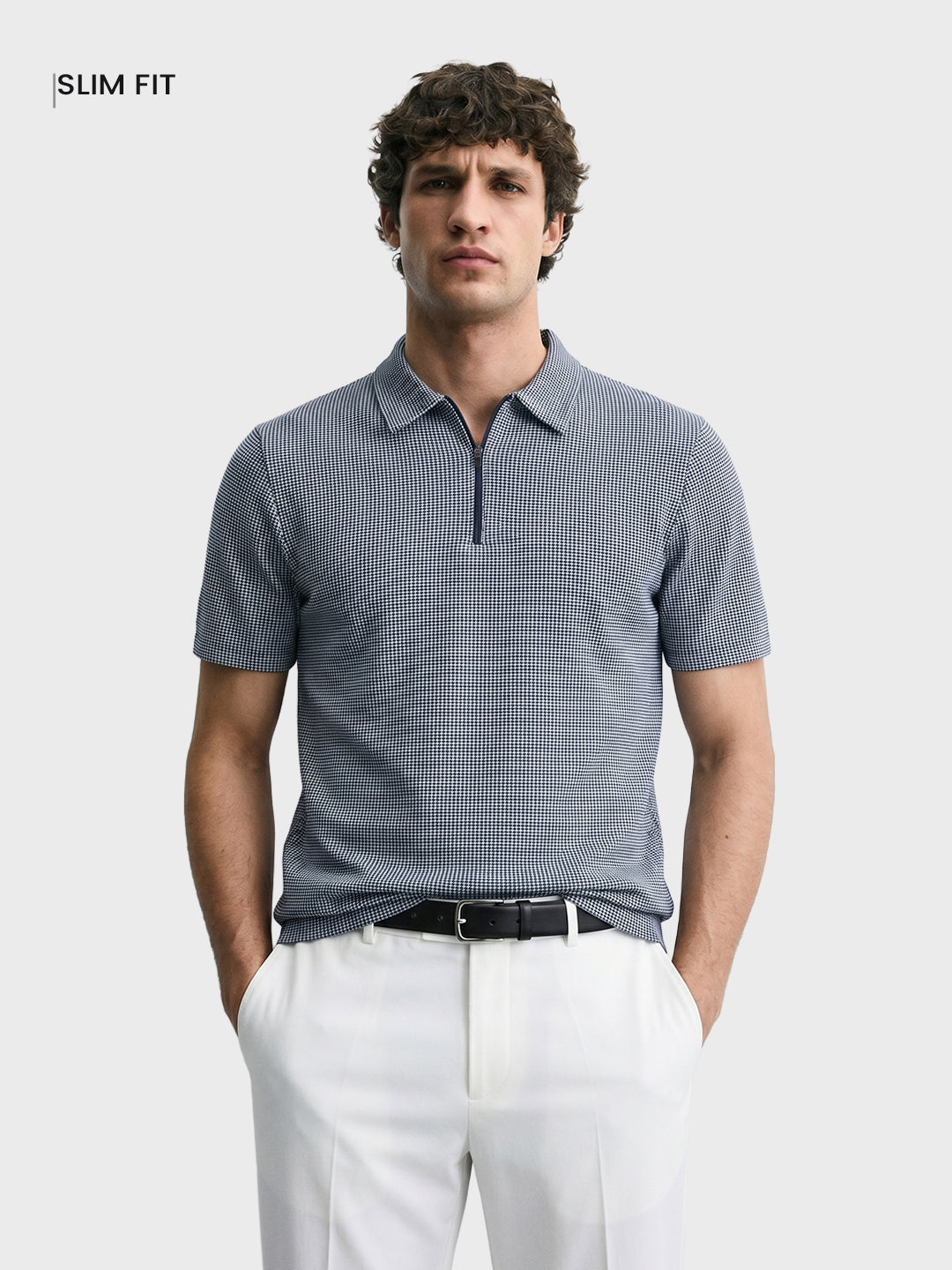 Men's Black Slim Fit Printed Casual T-Shirt