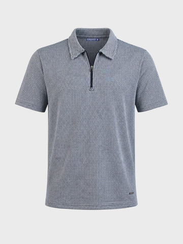 Men's Black Slim Fit Printed Casual T-Shirt