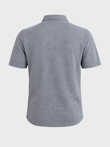 Men's Black Slim Fit Printed Casual T-Shirt