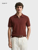 Men's Rust Slim Fit Printed Casual T-Shirt