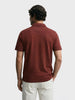 Men's Rust Slim Fit Printed Casual T-Shirt