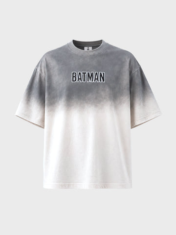 Men's Off White Oversized Fit Graphic Printed Casual T-Shirt